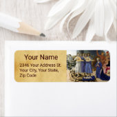 NATIVITY OF JESUS, ANGELS by PIERO DELLA FRANCESCA ラベル (インサイチュ)