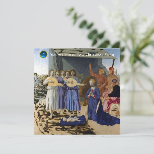 NATIVITY OF JESUS, ANGELS by PIERO DELLA FRANCESCA 招待状 (スタンド正面)