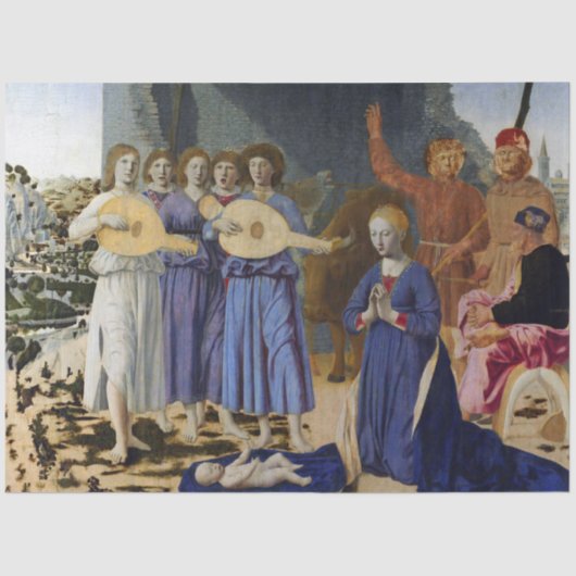 NATIVITY OF JESUS, ANGELS by PIERO DELLA FRANCESCA 薄葉紙 (正面)