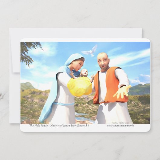 Nativity of Jesus - The Holy Family  招待状 (正面)