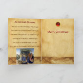 NATIVITY Old Irish Christmas Blessing Parchment  シーズンカード (内部)