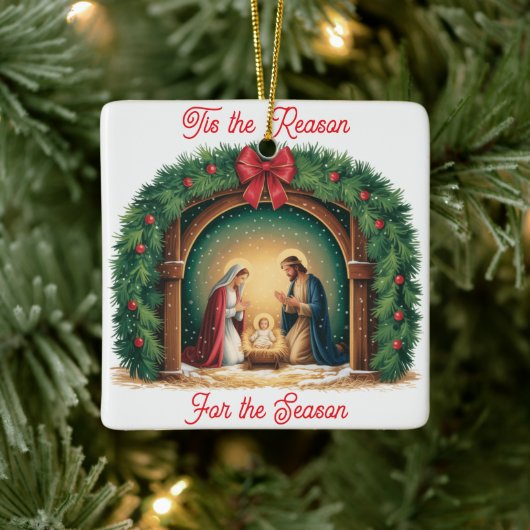 Nativity Ornament セラミックオーナメント (ツリー)