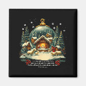 Nativity Ornament Christmas Scene Matthew 1_21  マグネット (正面)