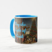 Nativity Santa Combo Christmas Coffee Mug マグカップ (正面左)