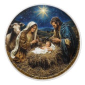 Nativity Scene セラミックノブ (正面)