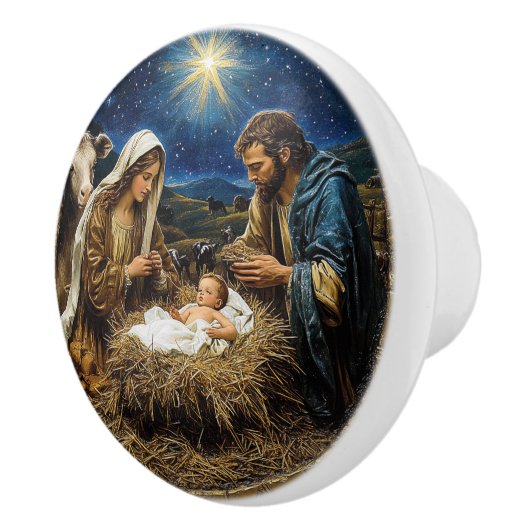 Nativity Scene セラミックノブ (右)