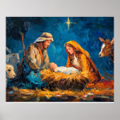 Nativity Scene, beautiful illustration, ポスター (正面)