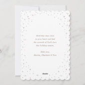 Nativity Scene Blue Christmas Blessings Christian シーズンカード (裏面)