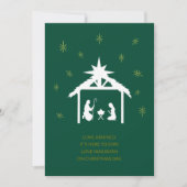 Nativity Scene Christmas Card 招待状 (正面)