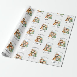 Nativity Scene Holiday Gift Wrap Christmas Paper ラッピングペーパー