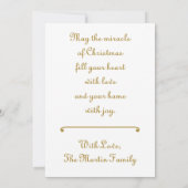 Nativity Scene | Mary and Baby Jesus Religious シーズンカード (裏面)