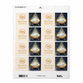 Nativity Scene "Merry Christmas" ラベル (フルシート)