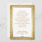 Nativity Scene "Merry Christmas & Happy New Year" シーズンカード (裏面)