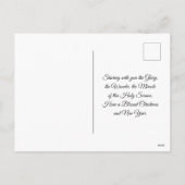 Nativity Scene "Merry Christmas & Happy New Year" シーズンポストカード (裏面)