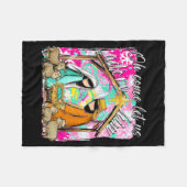 Nativity Scene Oh Come Let Us Adore Him Christmas  フリースブランケット (正面(横))