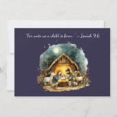 Nativity Scene Religious Christmas シーズンカード (正面)