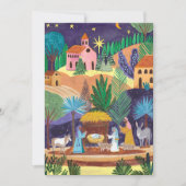 Nativity Scene Religious Family Photo Christmas シーズンカード (正面)