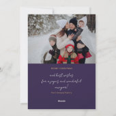 Nativity Scene Religious Family Photo Christmas シーズンカード (裏面)