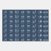 Nativity Scene Wrapping Paper Flat Sheet Set of 3 ラッピングペーパーシート (正面2)