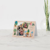 Nativity Scenen 2 Photos Christmas Greeting Card 招待状 (正面)