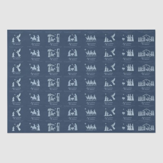 Nativity Scenes Christmas Tissue Paper 薄葉紙 (正面)