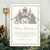 Nativity & Scripture Christian Merry Christmas シーズンカード
