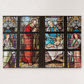 Nativity Stained Glass ジグソーパズル (横)