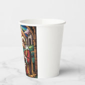 Nativity Stained Glass Art – Holy Family Christmas 紙コップ (左)