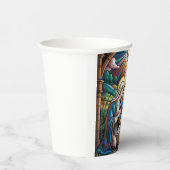 Nativity Stained Glass Art – Holy Family Christmas 紙コップ (右)