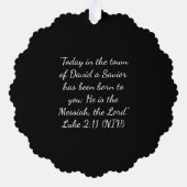 Nativity Stained Glass Mosaic | Holy Family  オーナメントカード (裏面)