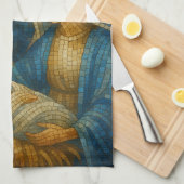 Nativity Stained Glass Mosaic | Holy Family キッチンタオル (四つ折り)