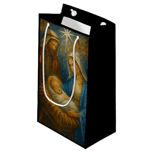 Nativity Stained Glass Mosaic | Holy Family  スモールペーパーバッグ (正面アングル)