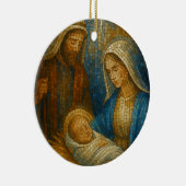 Nativity Stained Glass Mosaic | Holy Family セラミックオーナメント (右)