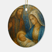 Nativity Stained Glass Mosaic | Holy Family セラミックオーナメント (左)