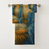 Nativity Stained Glass Mosaic | Holy Family  バスタオルセット (インサイチュ)