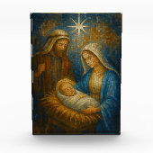 Nativity Stained Glass Mosaic | Holy Family フォトブロック (正面)
