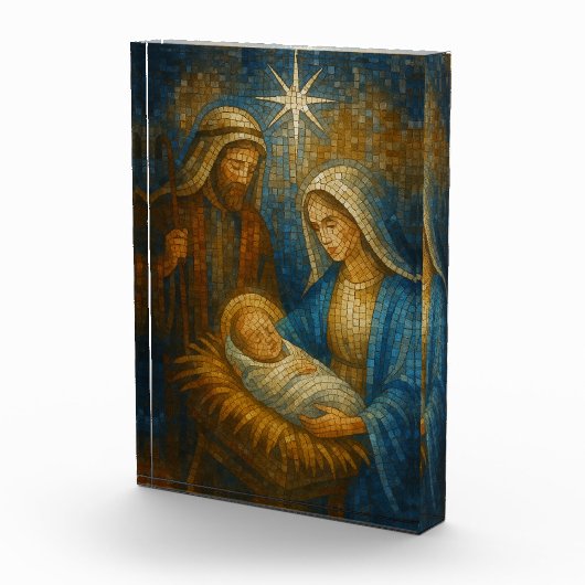 Nativity Stained Glass Mosaic | Holy Family フォトブロック (右)