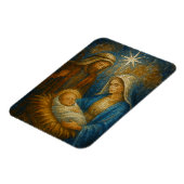 Nativity Stained Glass Mosaic | Holy Family  マグネット (左側)