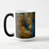 Nativity Stained Glass Mosaic | Holy Family モーフィングマグカップ (左)