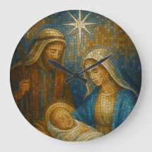 Nativity Stained Glass Mosaic | Holy Family 