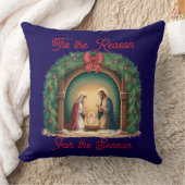 Nativity Throw Pillow クッション (ブランケット)