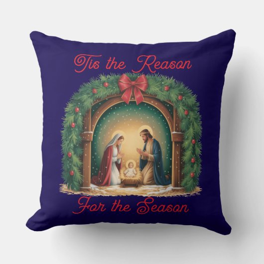 Nativity Throw Pillow クッション (正面)