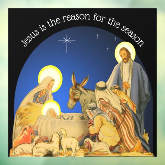 Nativity Window Cling ウィンドウサイン (シート3)