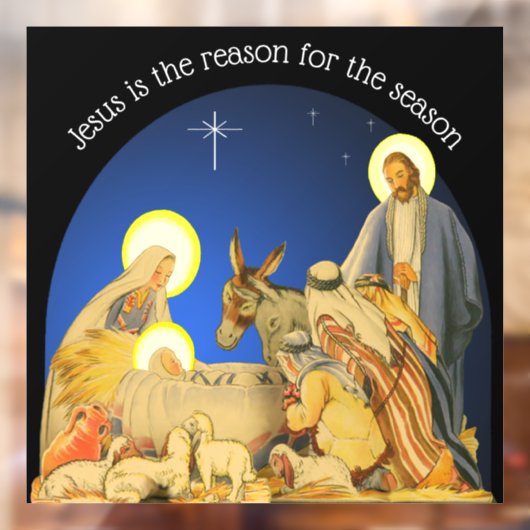 Nativity Window Cling ウィンドウサイン (シート2)