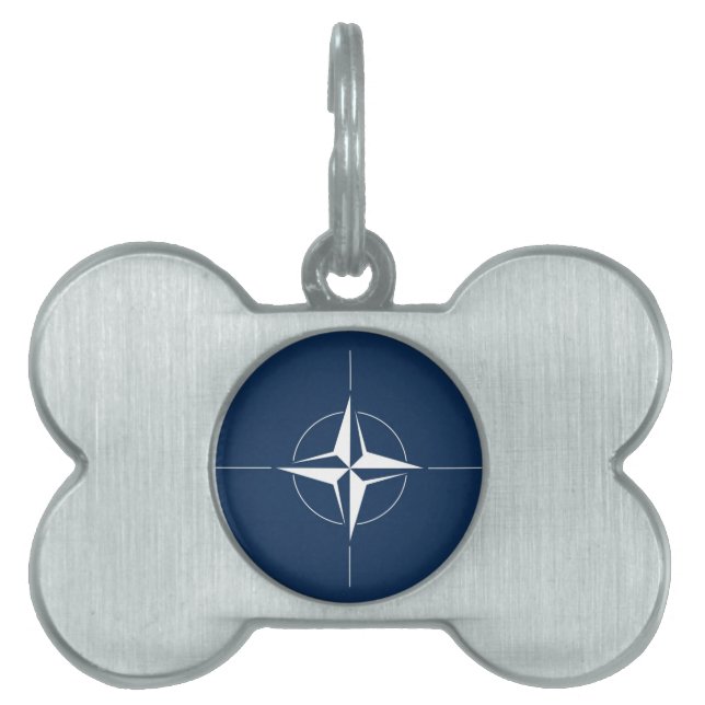 NATOの旗 ペットネームタグ (正面)