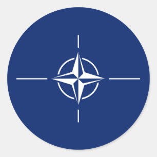 NATOの旗 ラウンドシール