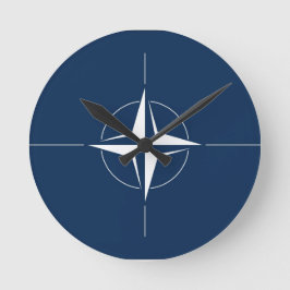 NATOの旗 ラウンド壁時計
