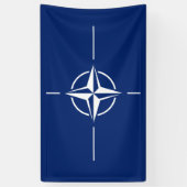 NATOの旗 横断幕 (縦)