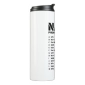 NATOふりがなアルファベットグラフ タンブラー (回転左)