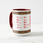 NATOふりがなアルファベット マグカップ (正面左)